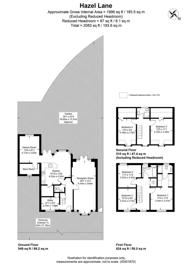 14, Hazel Lane, Woodford Green floorplan