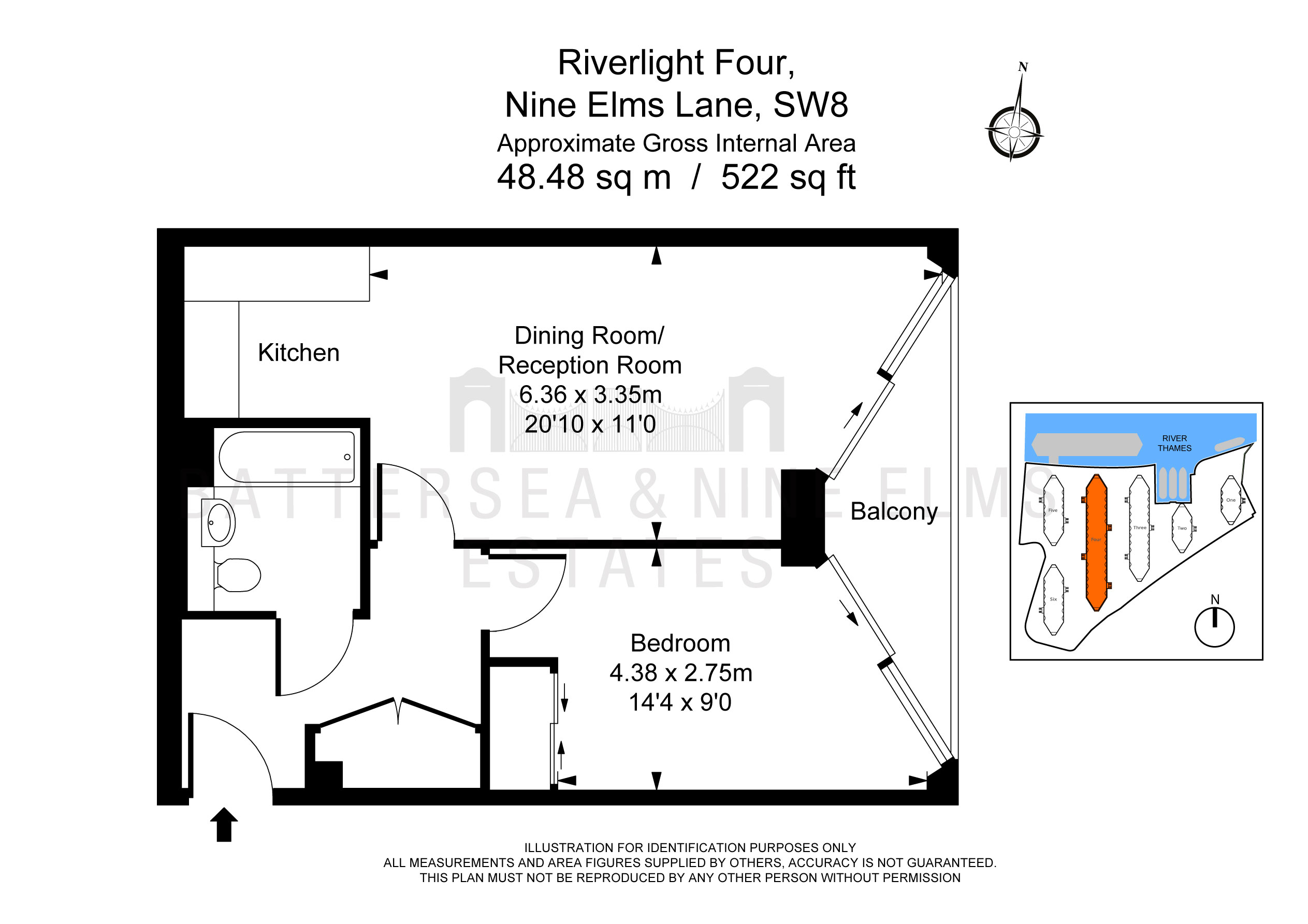 1 Bedrooms Flat to rent in Riverlight Quay, London SW11