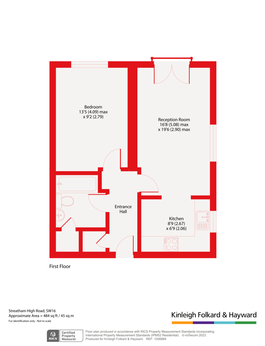 Flat 7 Churchill Lodge, 346, Streatham High Road, London floorplan