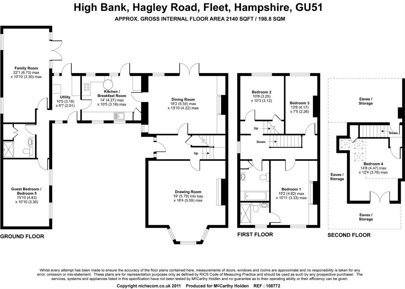 5 Bedrooms  for sale in Hagley Road, Fleet GU51