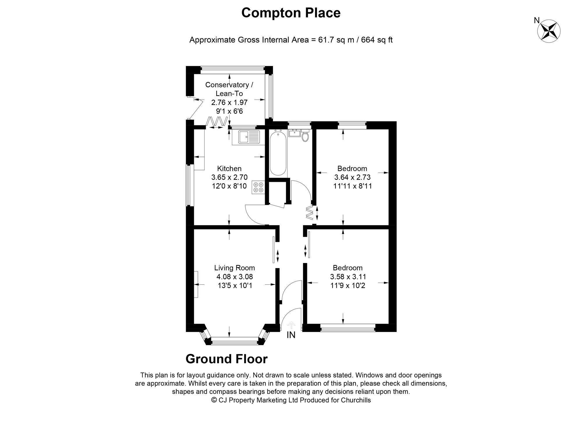 96 Compton Place, Watford floorplan