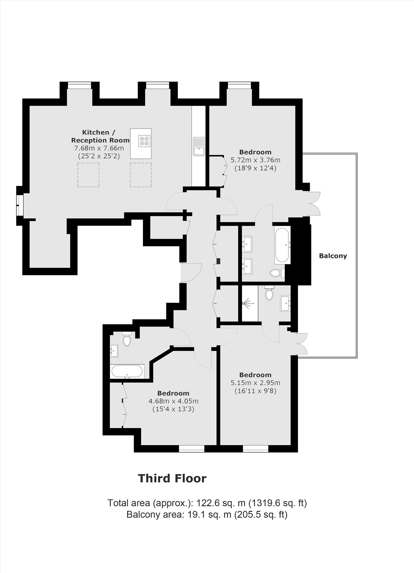 Flat 31, 2, Kew Bridge Road, Kew floorplan