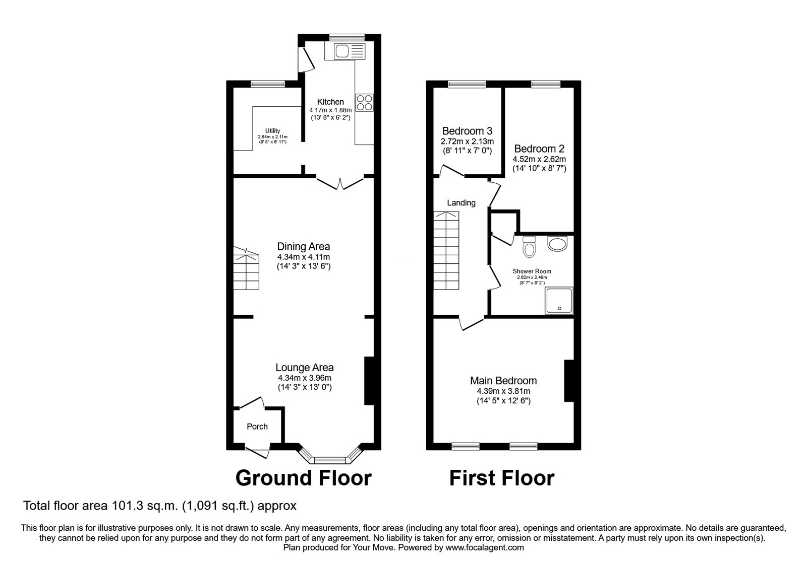 3, Howard Street, Oldham floorplan