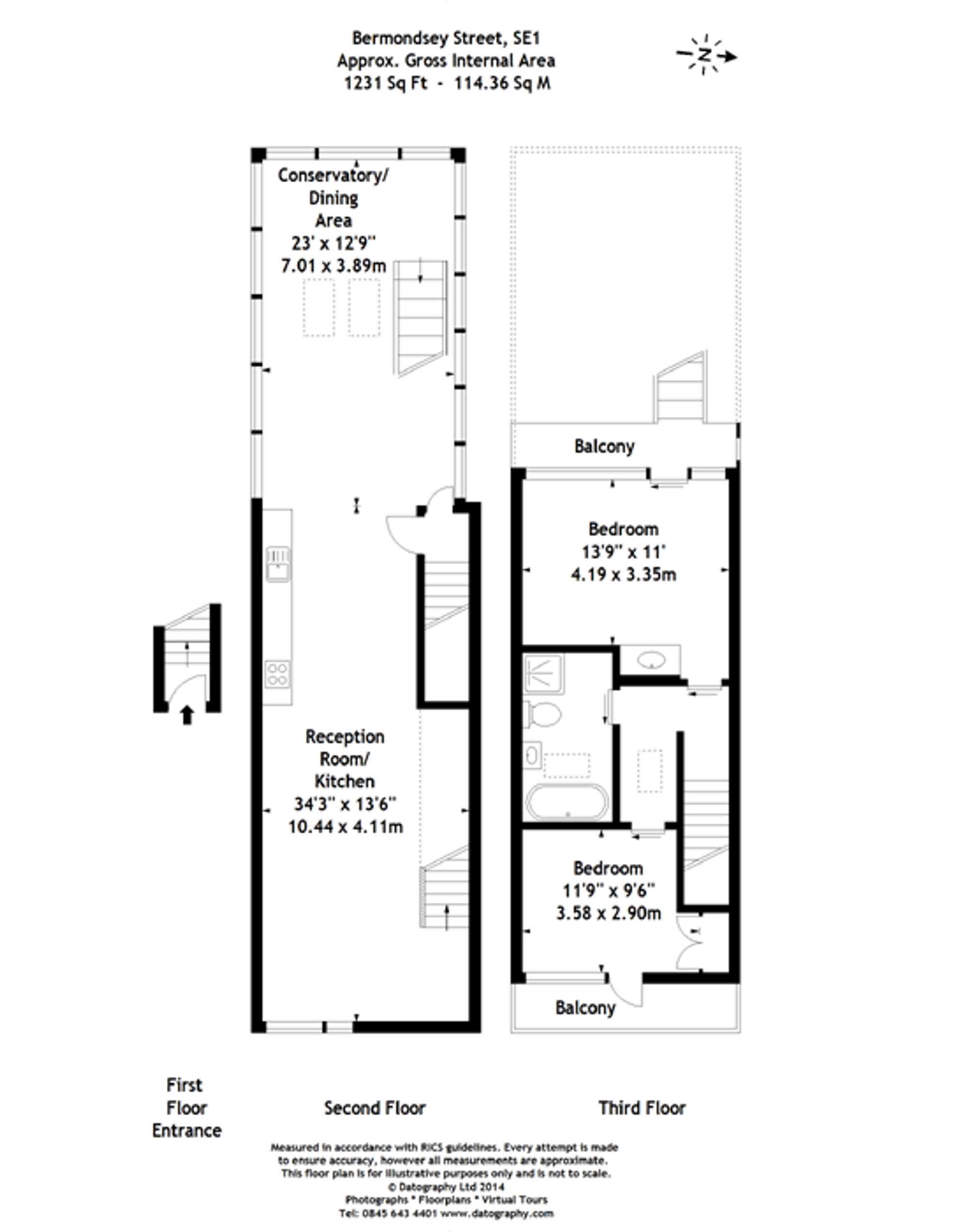 60a Bermondsey Street, London floorplan