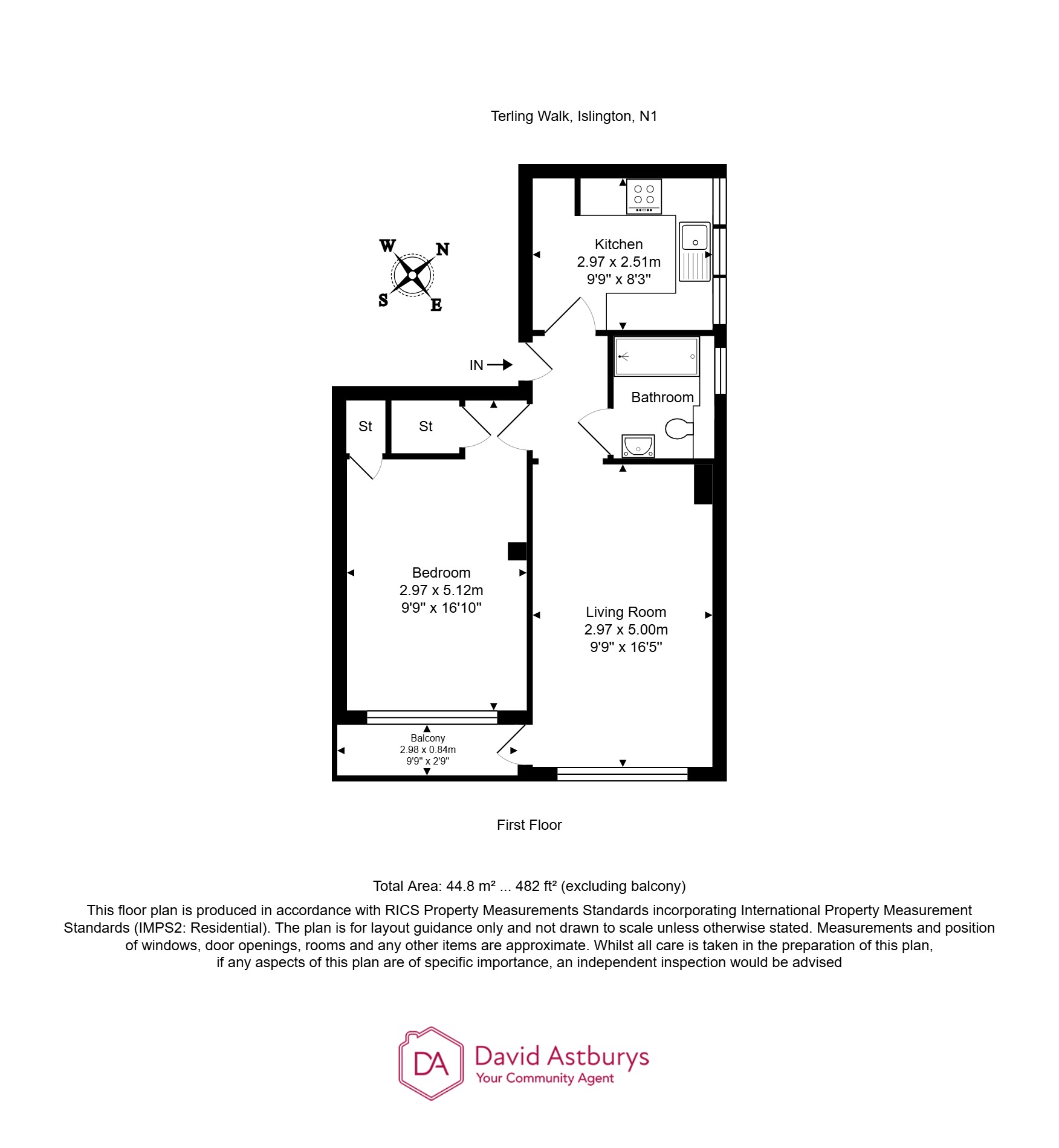 Popham Street, Islington, London, N1 floorplan
