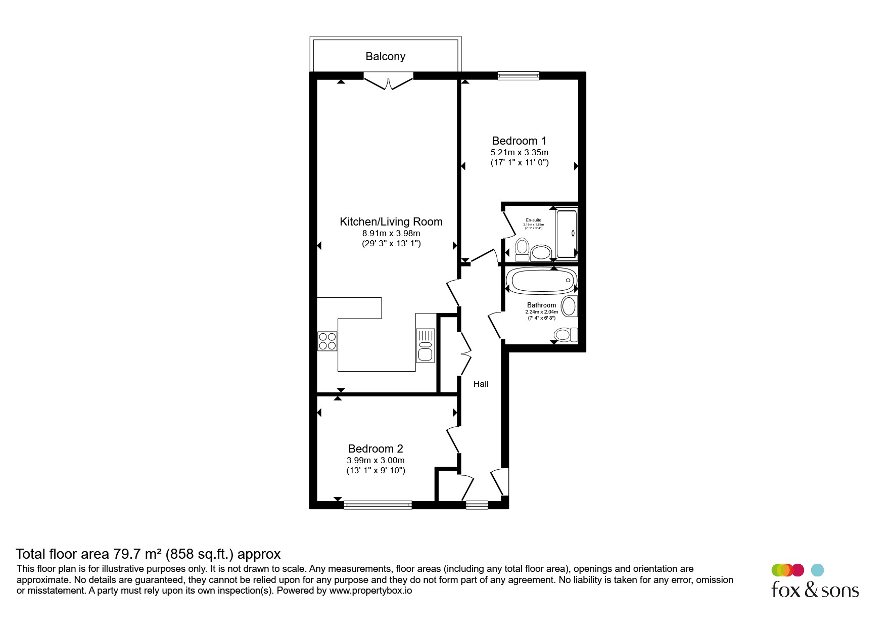 Flat 3, 5, Newlands Place, Seaford floorplan