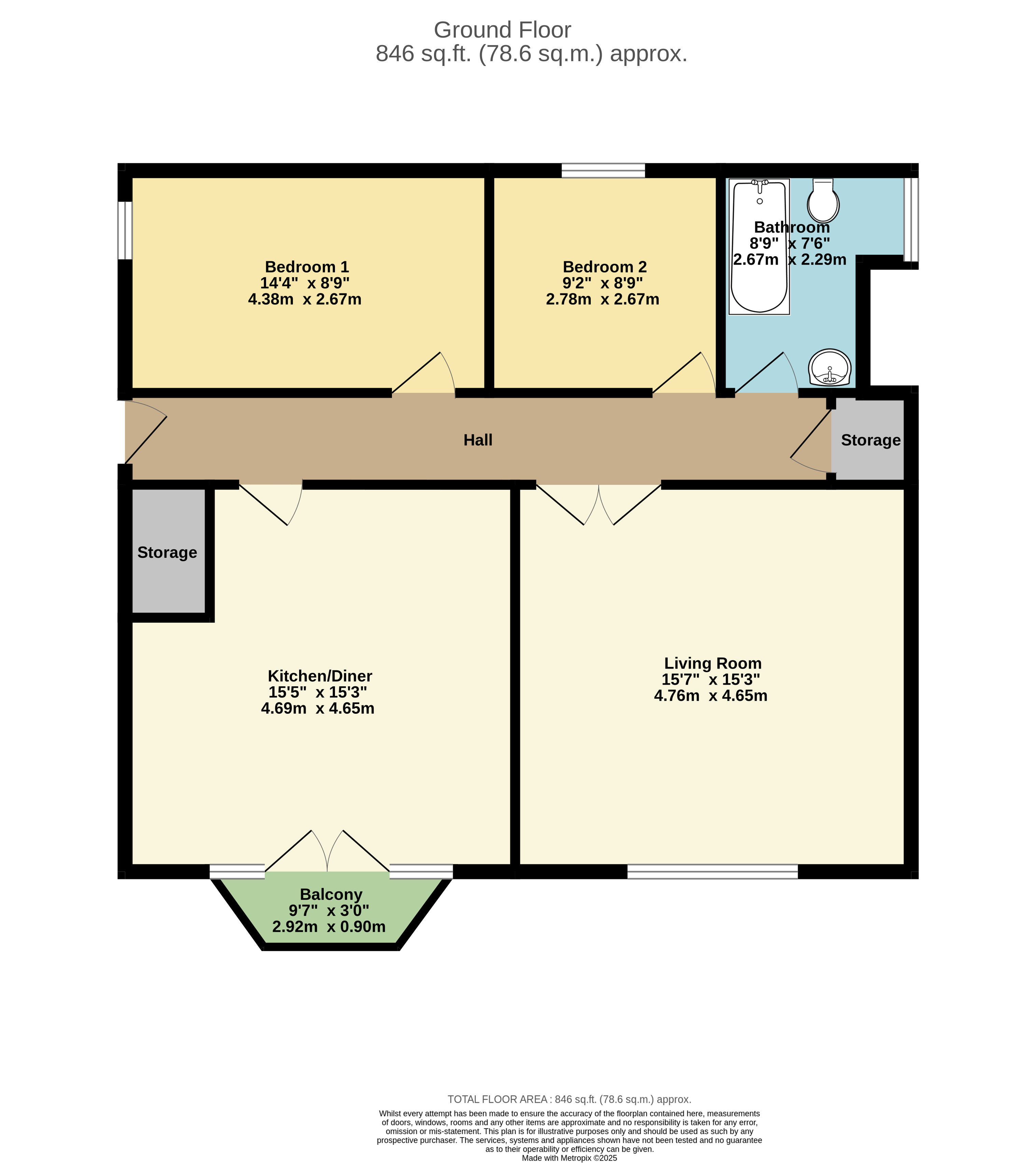 SEA VIEWS, 40C, Beach Road, Somerset floorplan