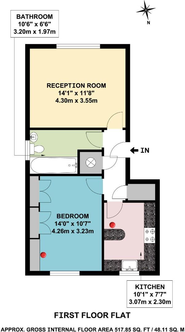 Warren Close, Hayes floorplan