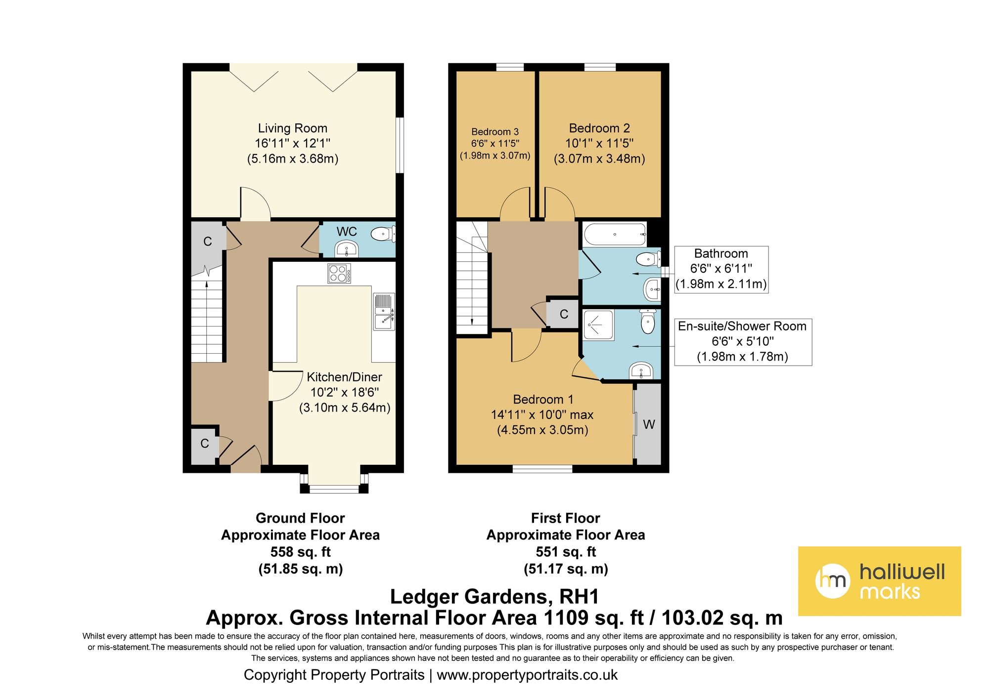 12 Ledger Gardens, Reigate floorplan