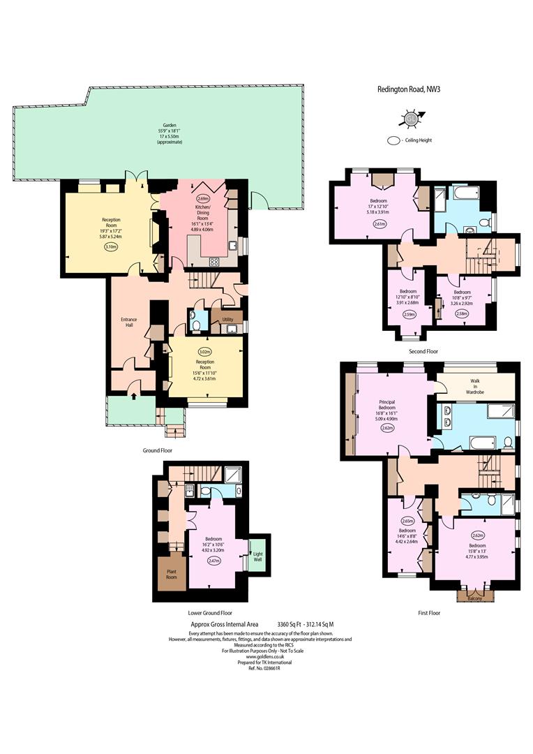 83, Redington Road, London floorplan