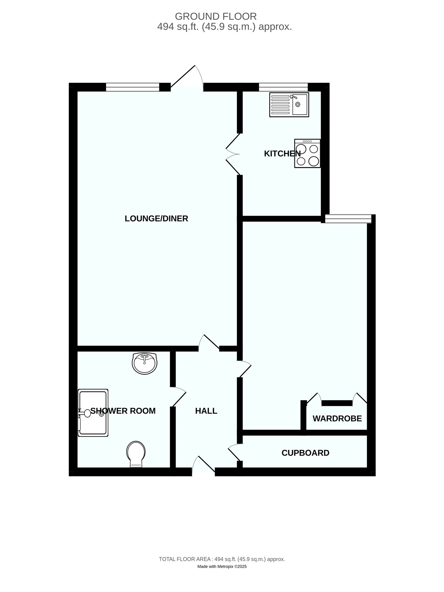 Apartment 12, Carn Brea Court,, Trevithick Road, Cornwall floorplan
