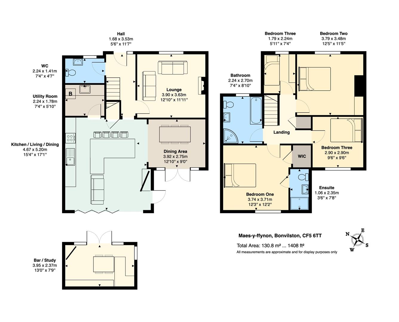 13, Maes Y Ffynnon, Cardiff floorplan