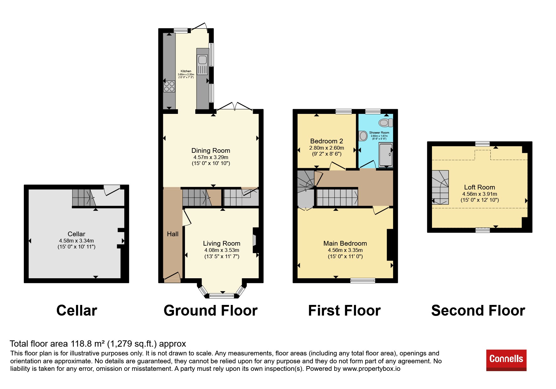 47, Gordon Street, Leamington Spa floorplan