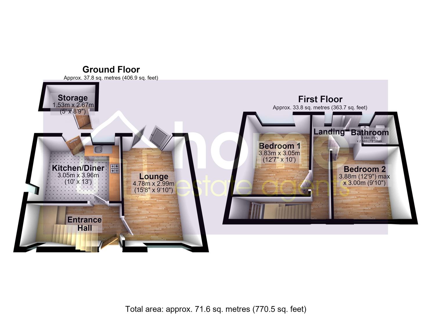 133, Chester Avenue, Dukinfield floorplan