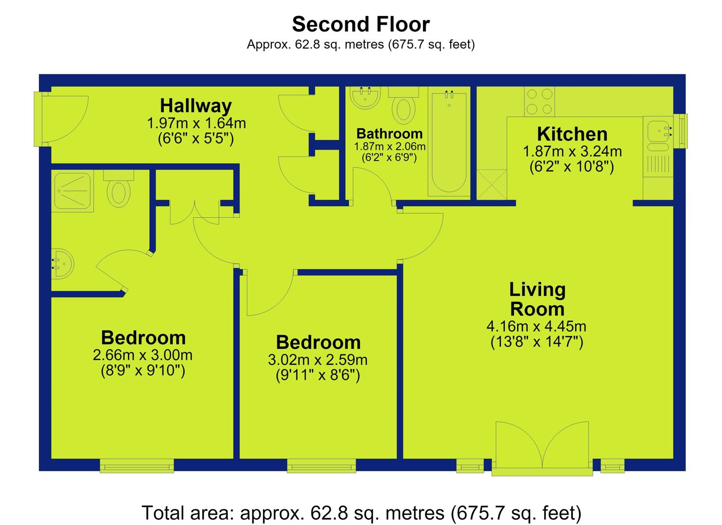 53, Stavely Way, Nottingham floorplan