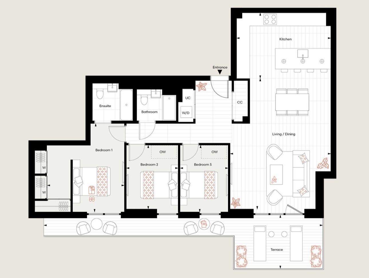 Bow Green - Berkeley, Bow Common Lane, London floorplan