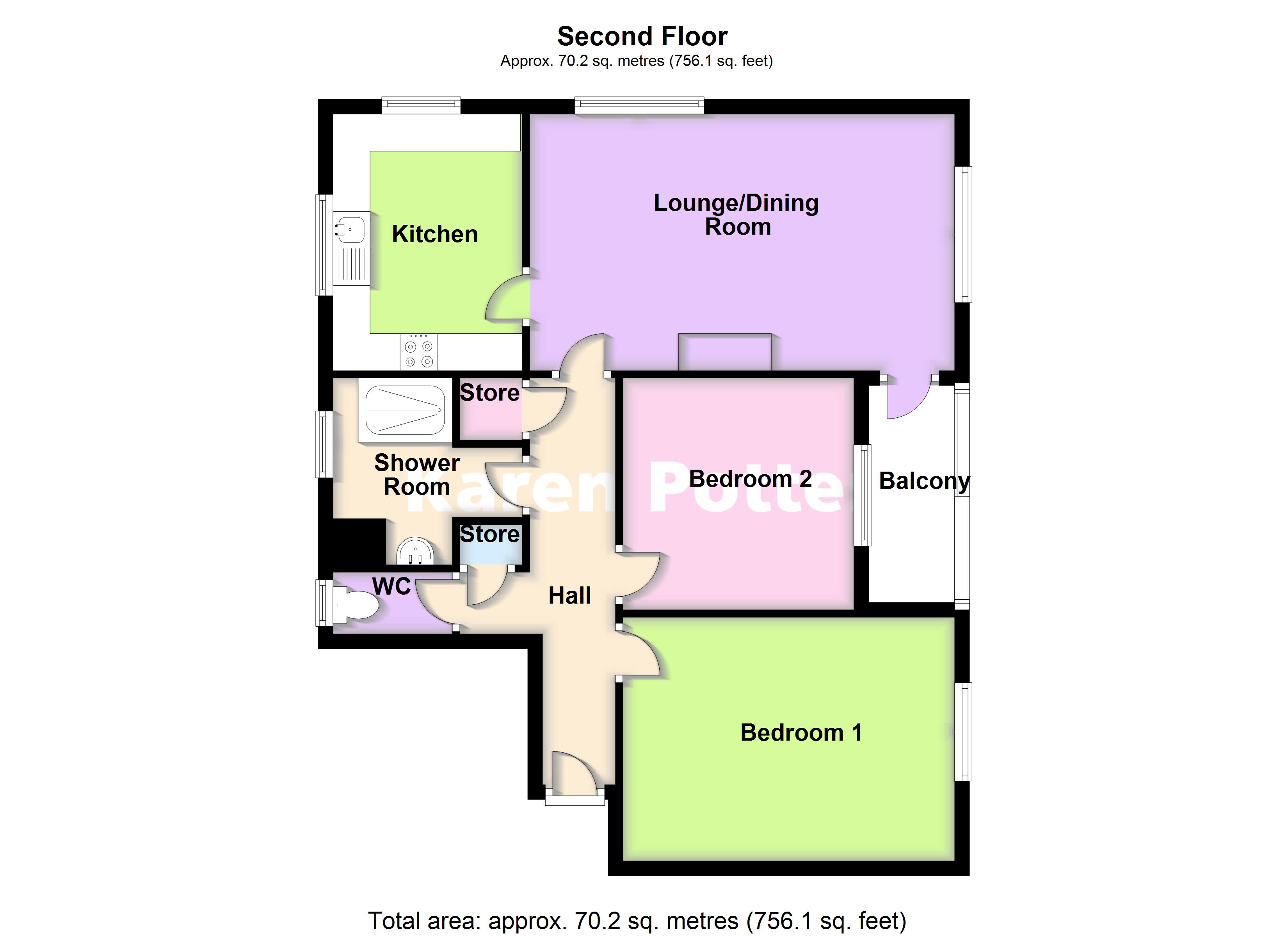Canterbury Close, Birkdale, Southport PR8, 2 bedroom flat for sale