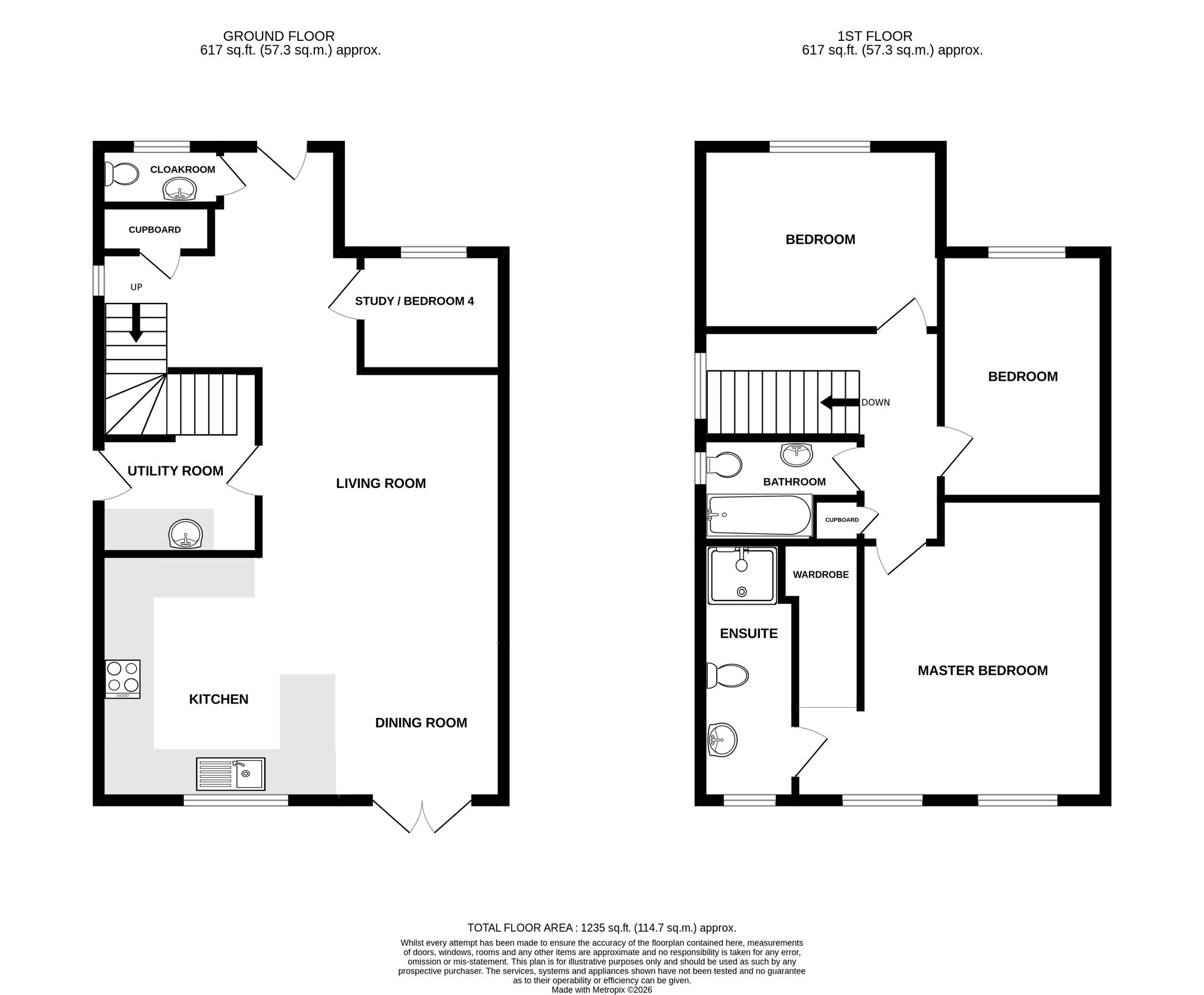 34 Colerne Drive, Gloucester floorplan