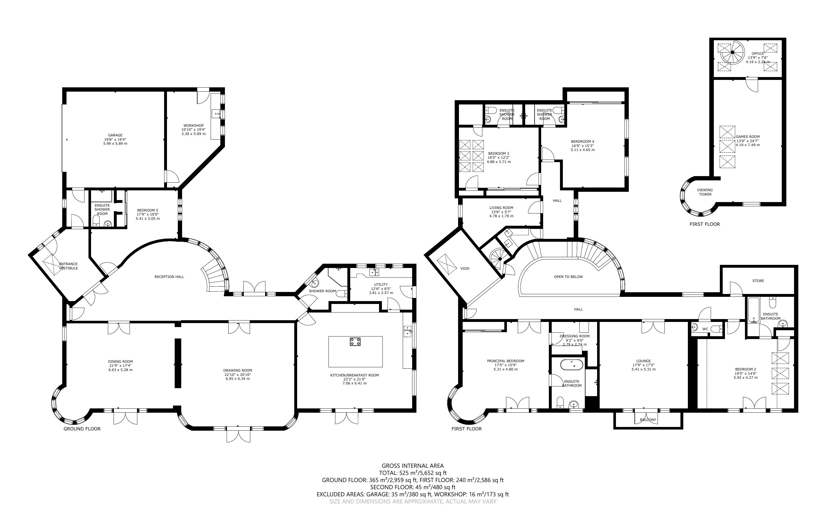 The Beach House, Seamill floorplan