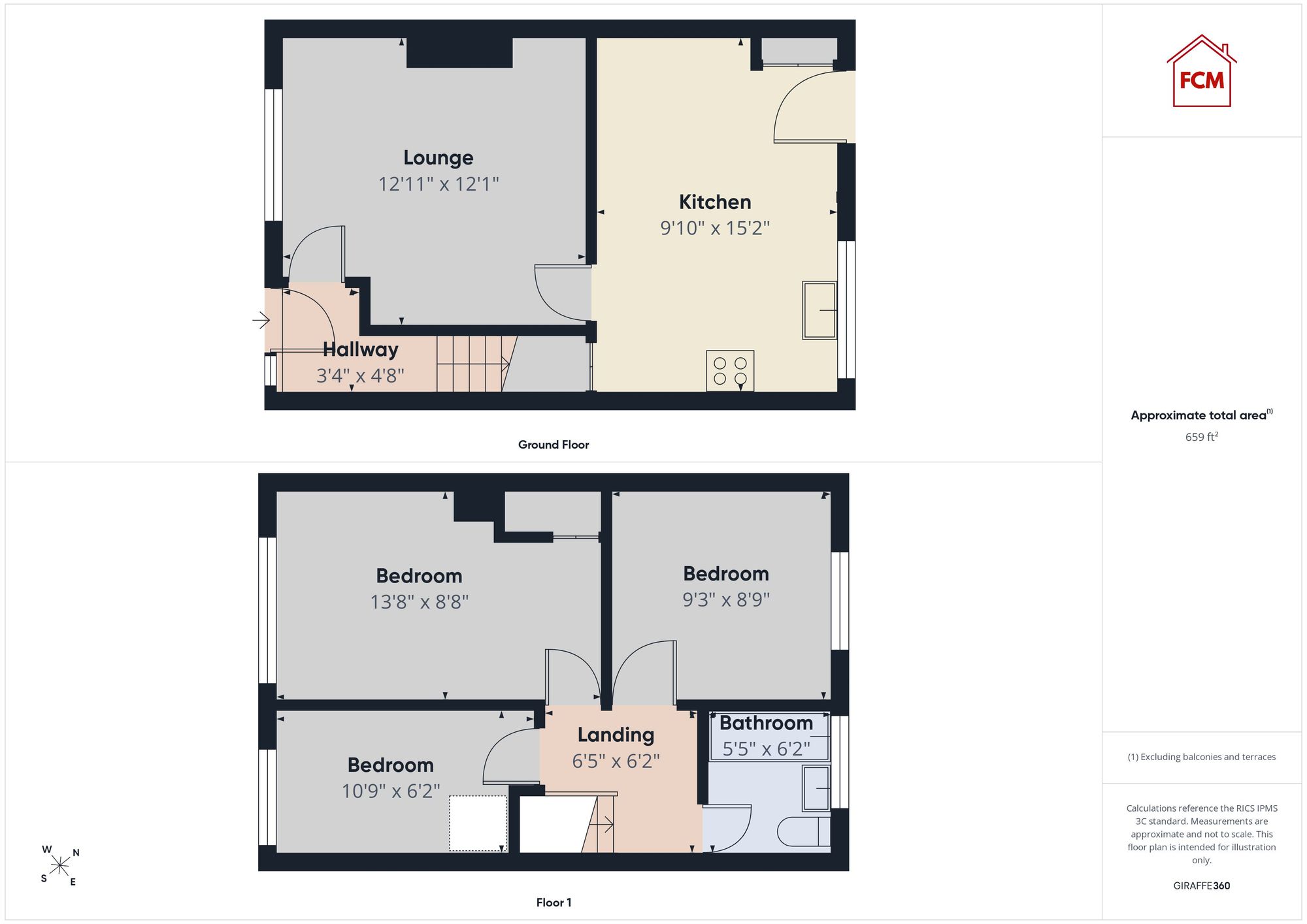 2 Kinniside Place, Cleator Moor floorplan