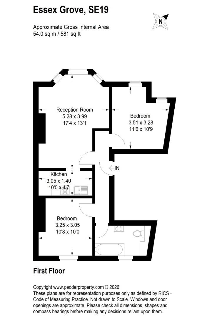 FFF, 10, Essex Grove, London floorplan