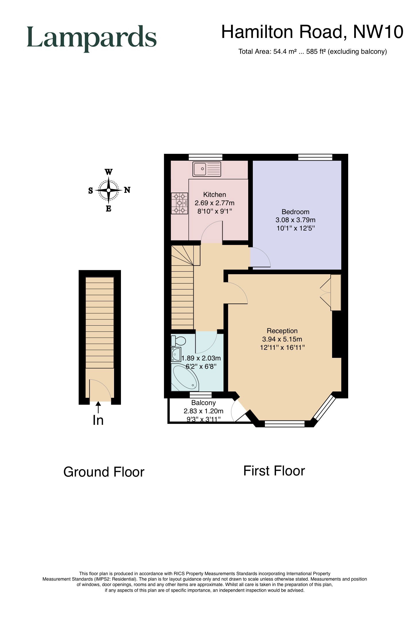 2 FF, Hamilton Road, London floorplan