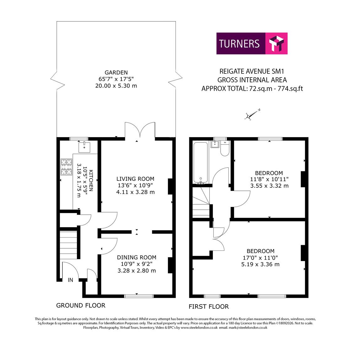 52, Reigate Avenue, Sutton floorplan
