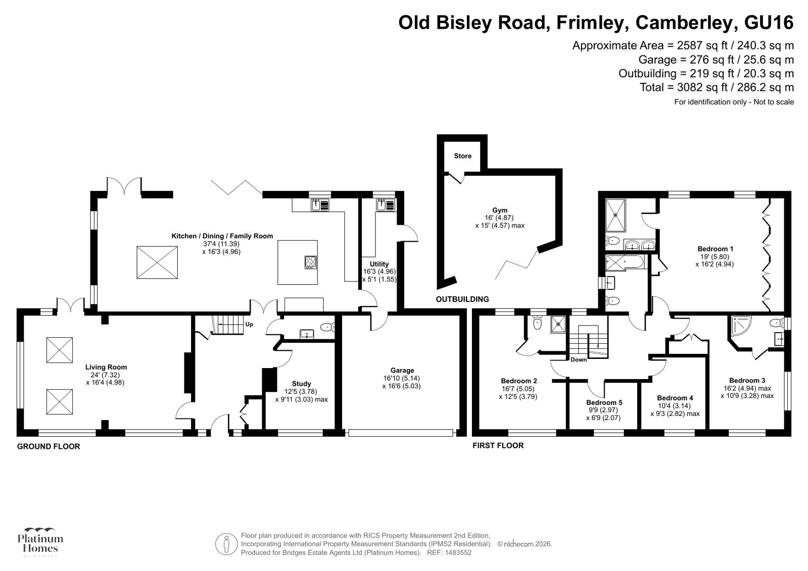 79, Old Bisley Road, CAMBERLEY floorplan