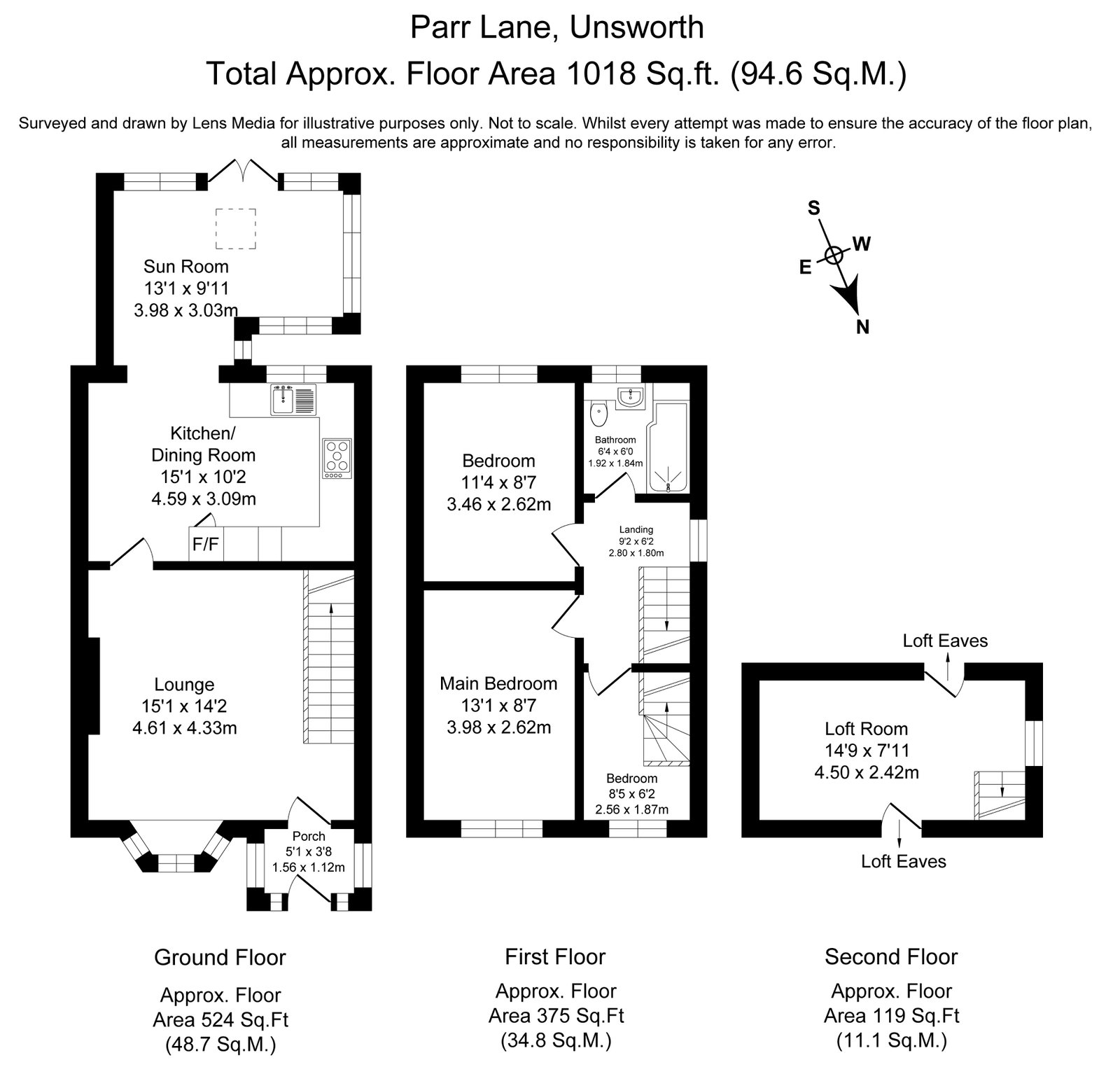 278, Parr Lane, Bury floorplan
