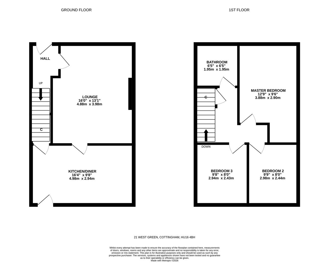 19, West Green, Cottingham floorplan