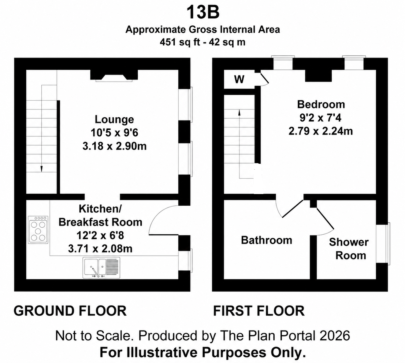 13b, Salisbury Street, Blandford Forum floorplan
