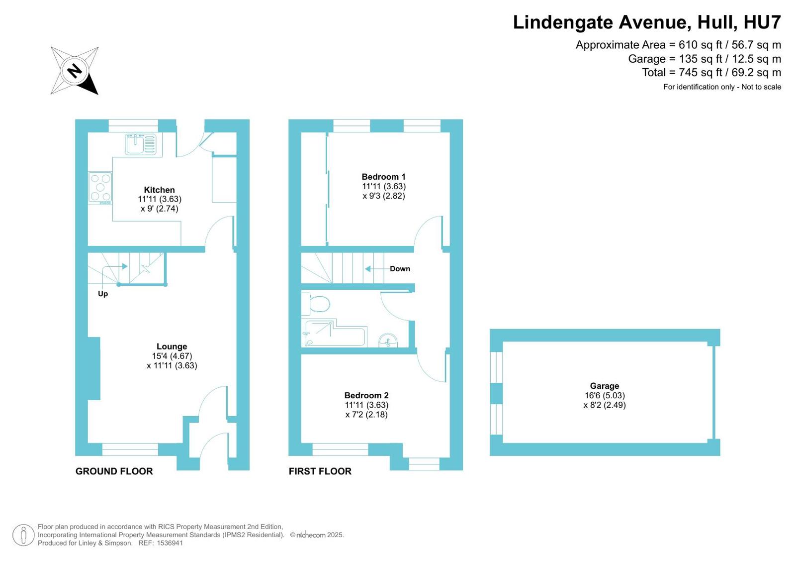 Lindengate Avenue, Hull floorplan