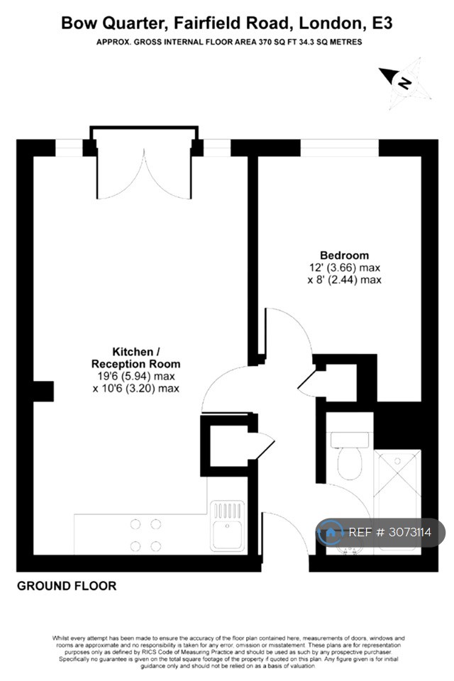 Park East Building, Bow Quarter  Fairfield Road, London floorplan
