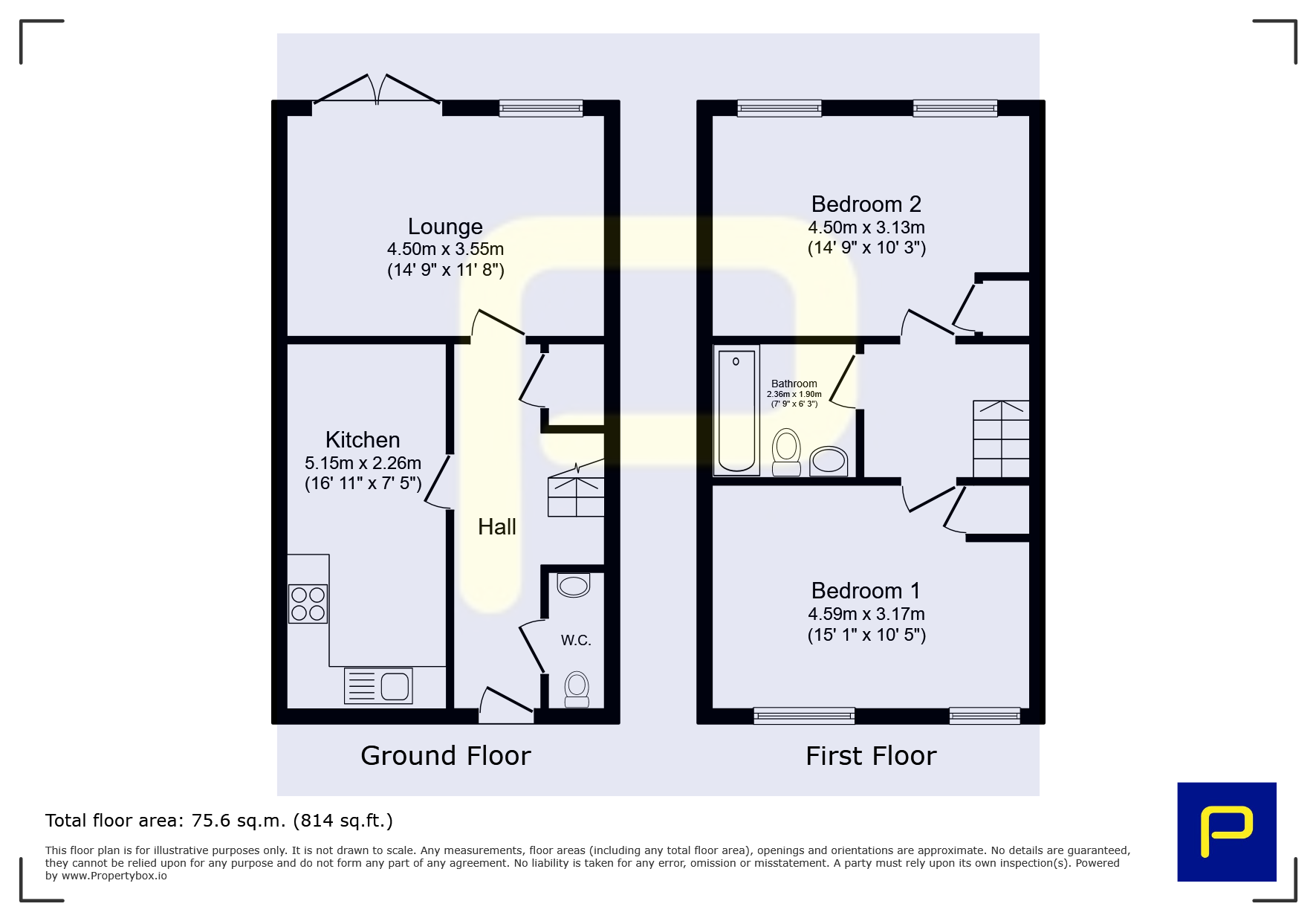42, Chaffinch Drive, Hebburn floorplan