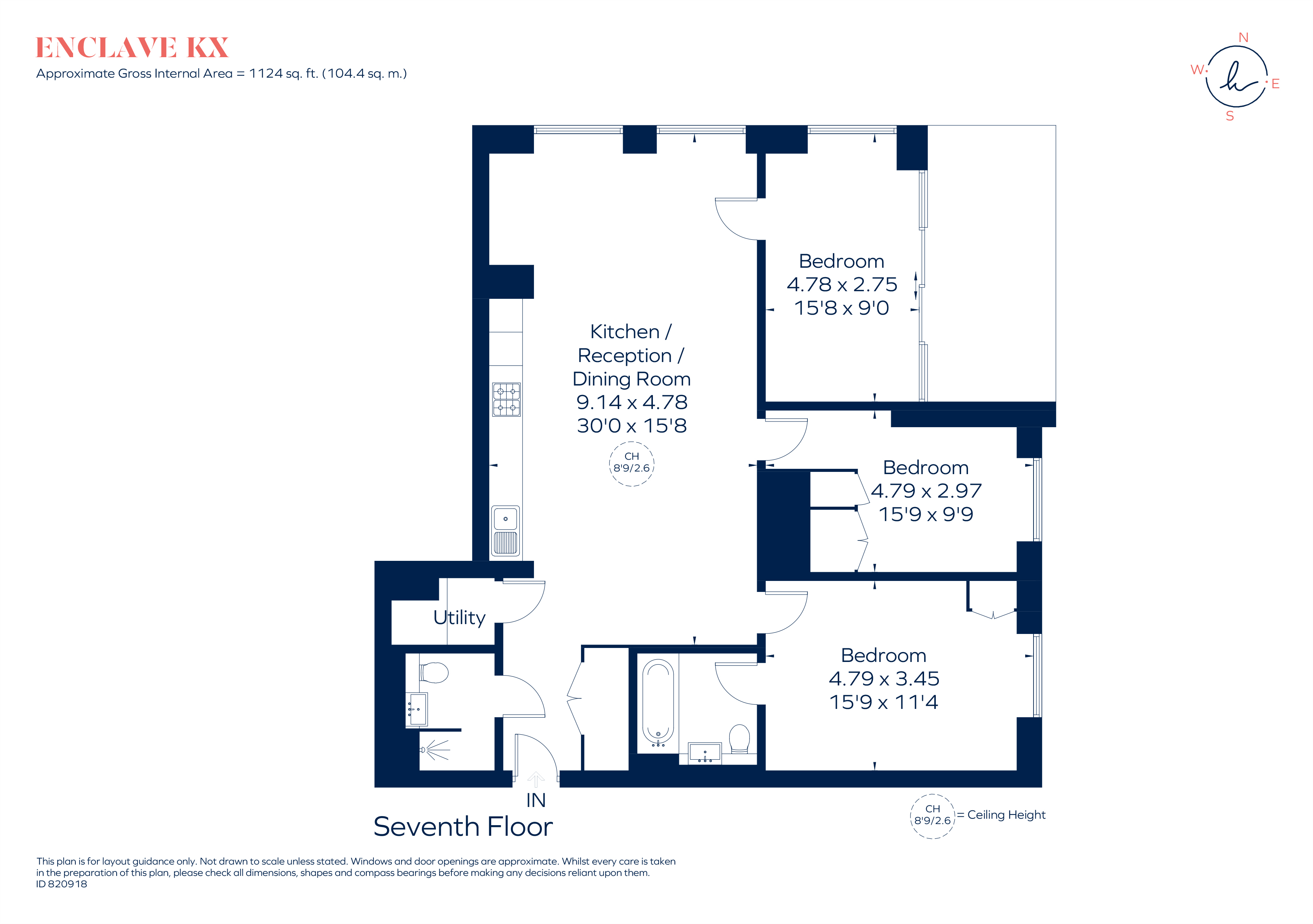11, Enclave Kx, 101, Camley Street, London floorplan