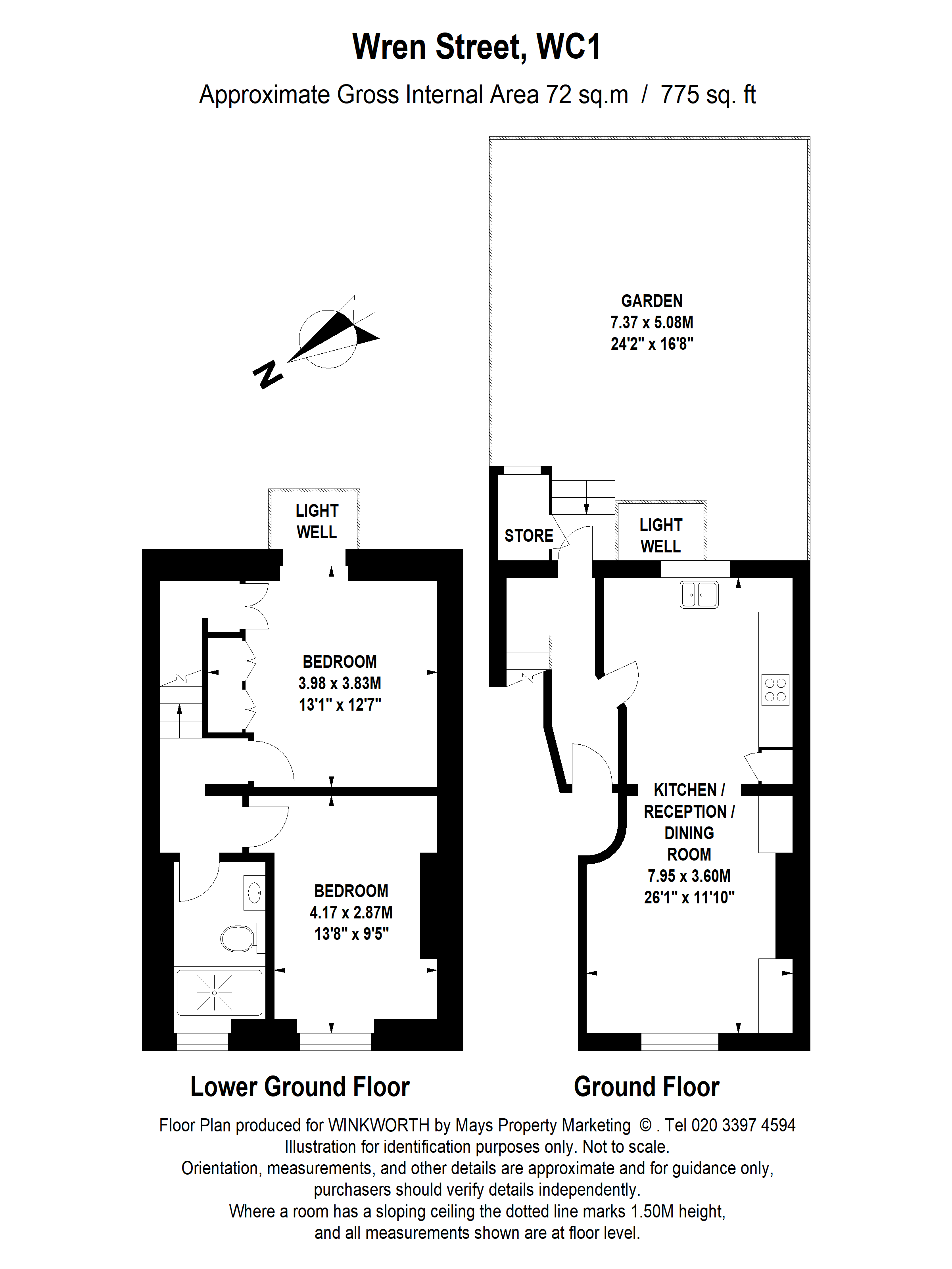 4A,, Wren Street, London floorplan