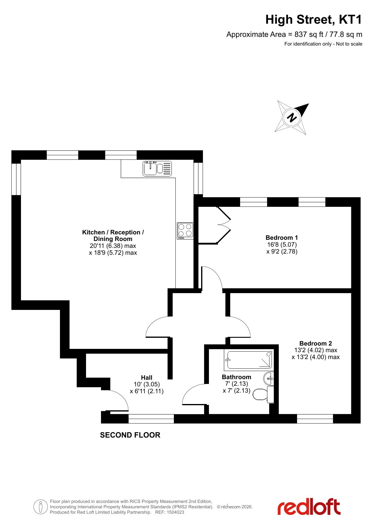 45B High Street, Hampton Wick floorplan