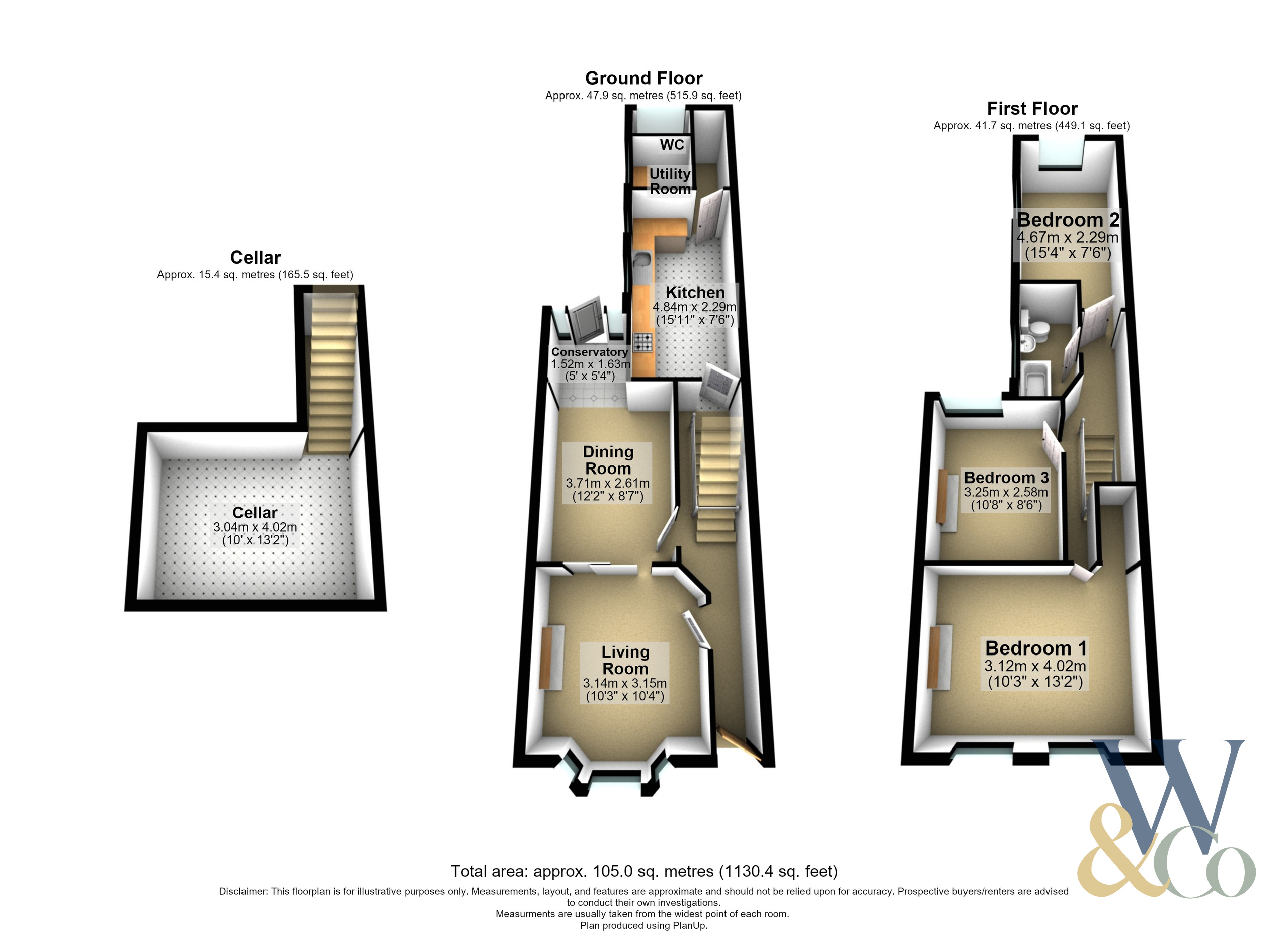 91 Turner Street, Northampton floorplan