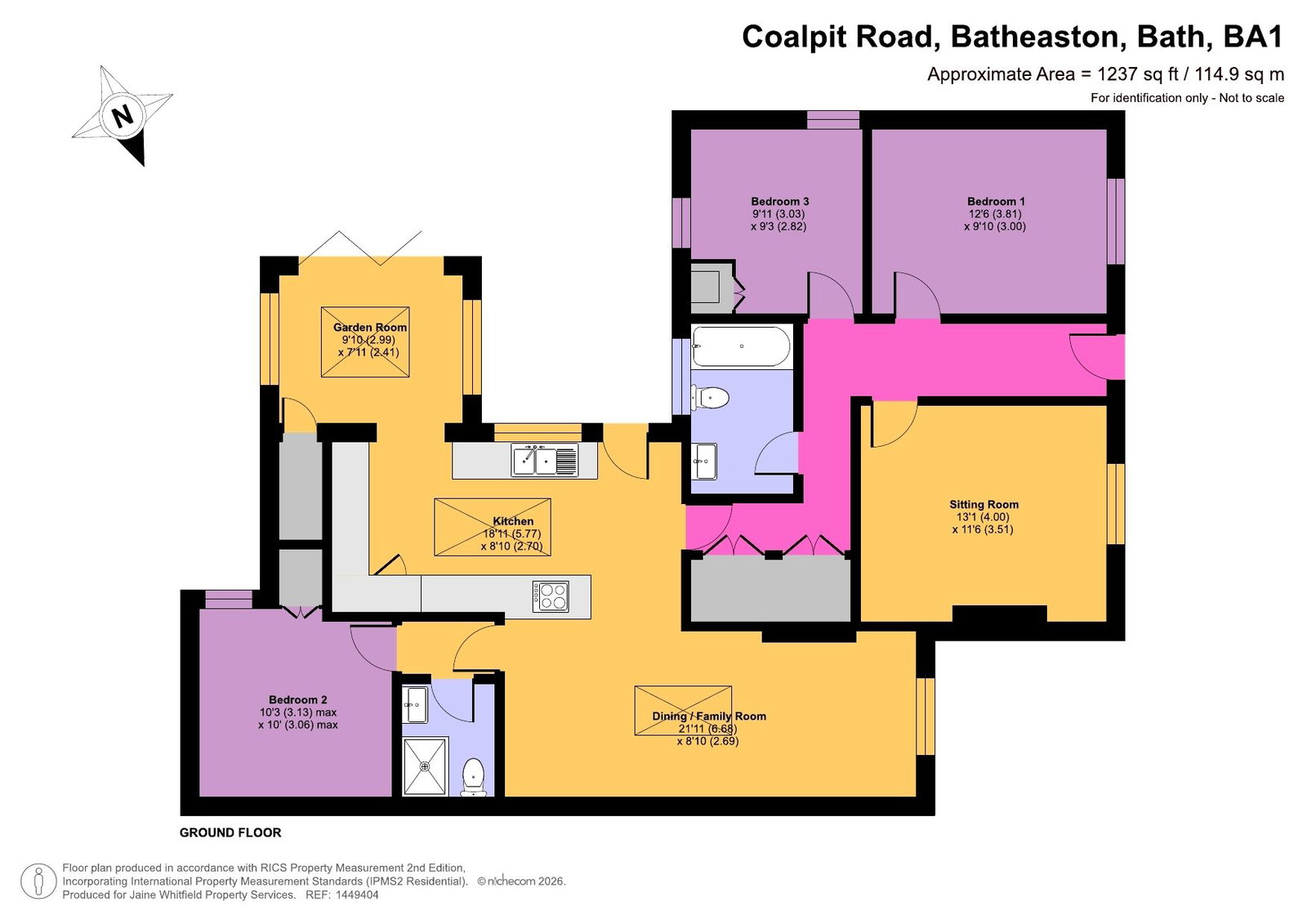 9, Coalpit Road, Bath floorplan
