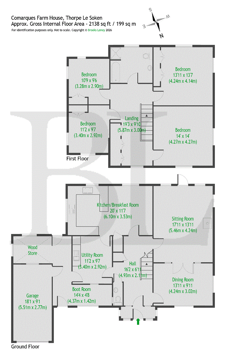 Comarques Farmhouse, Colchester Road, Colchester floorplan