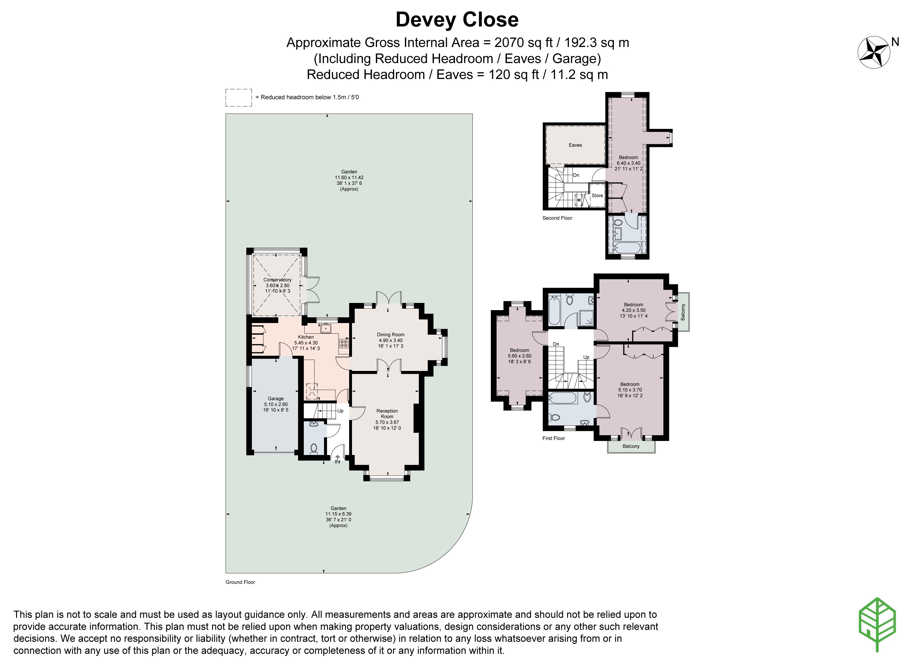 2, Devey Close, Surrey floorplan