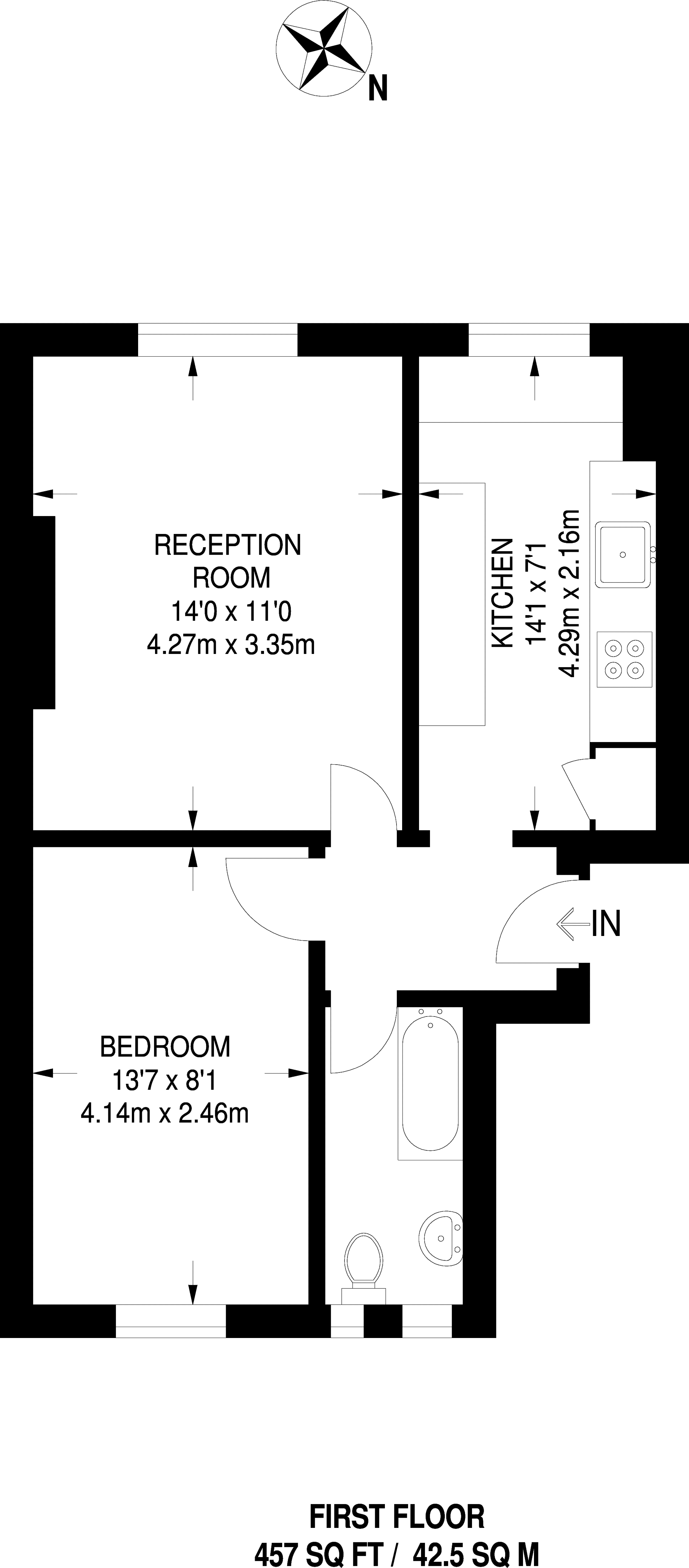 1 Bedrooms Flat to rent in Fanshaw Street, Hoxton N1