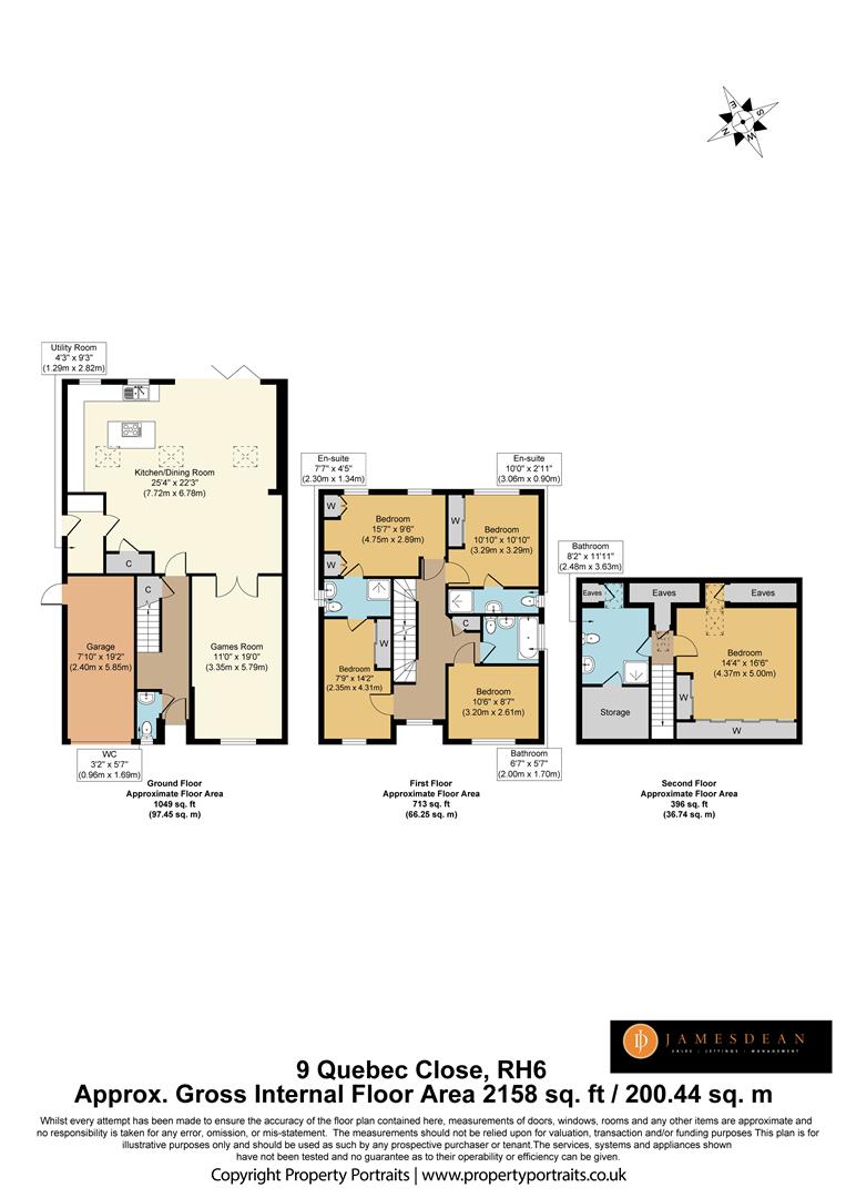 9, Quebec Close, Horley floorplan