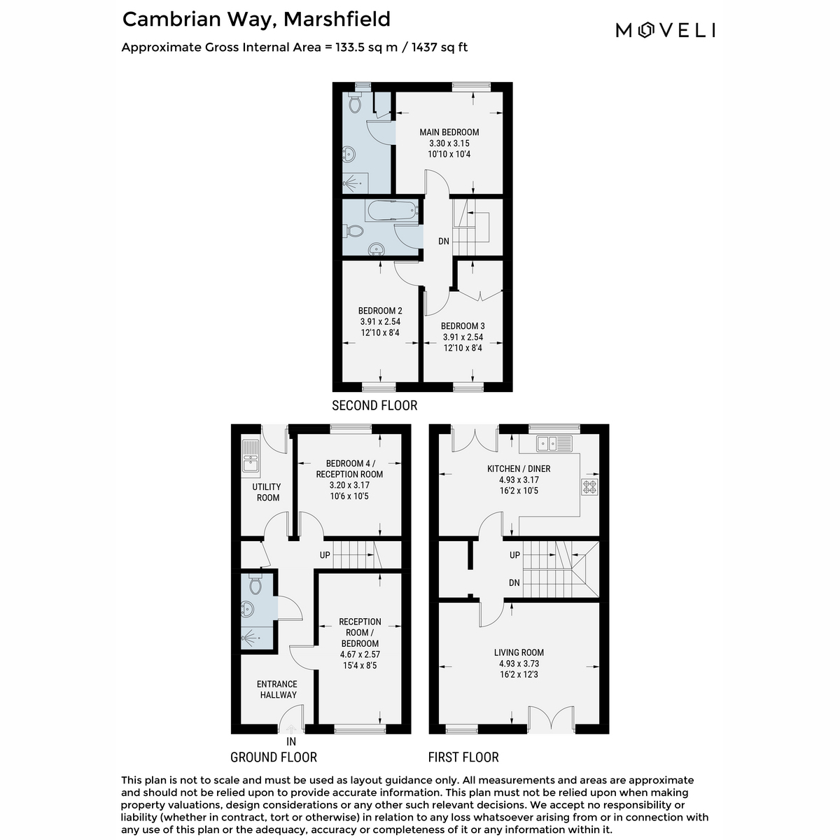 12, Cambrian Way, Cardiff floorplan