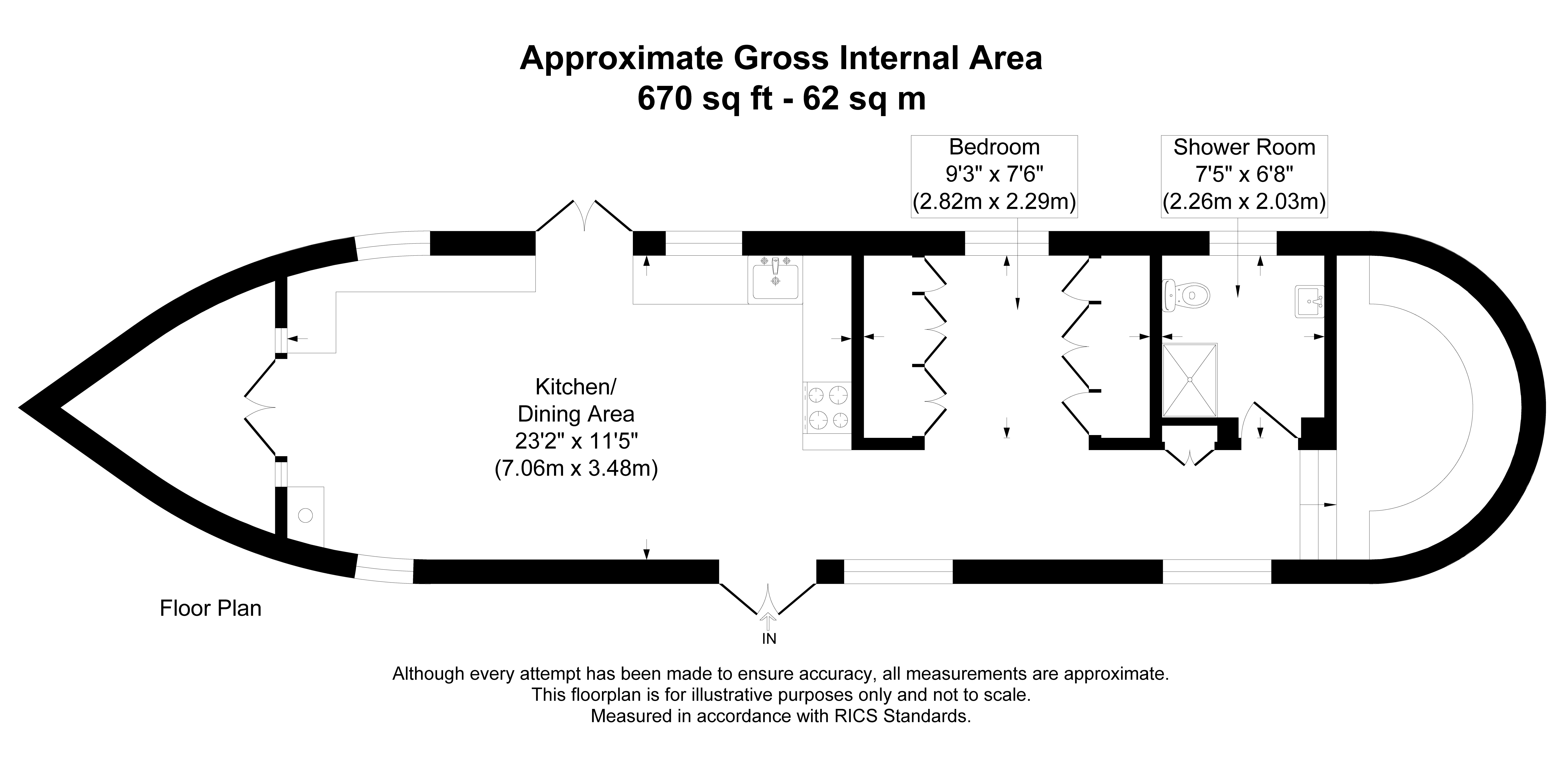 Wena Ntombi, Portsmouth Road, Surbiton floorplan