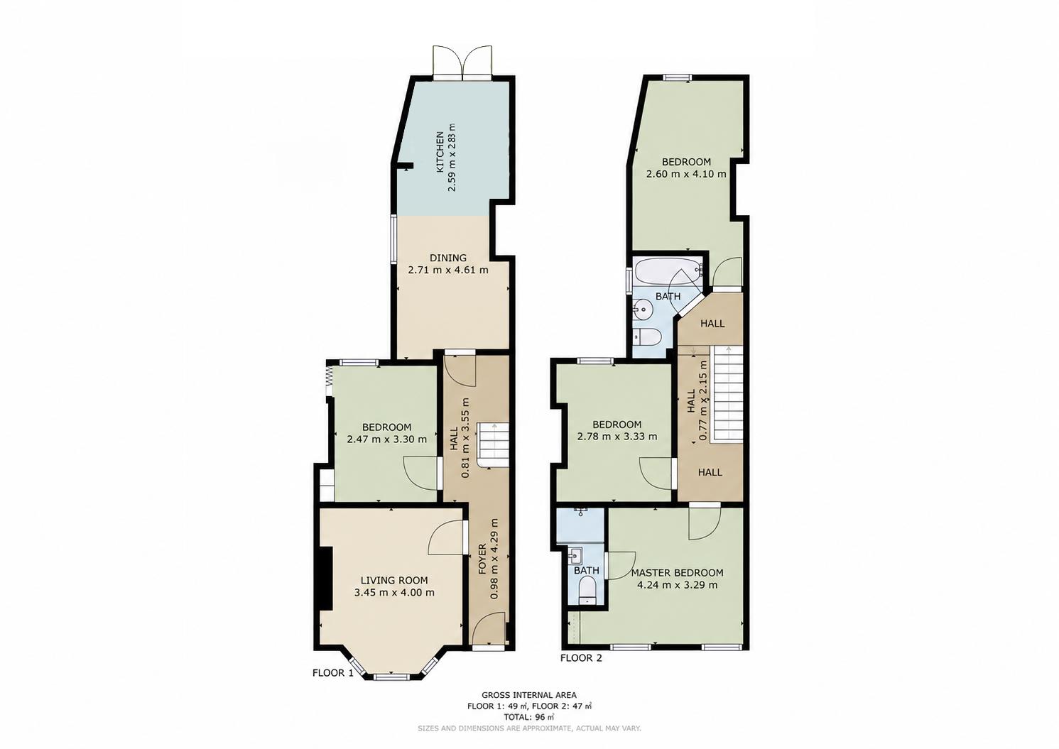 97, Llandaff Road, Cardiff floorplan