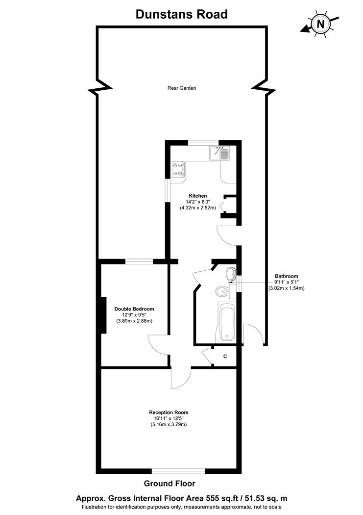 19a, Dunstans Road, East Dulwich floorplan