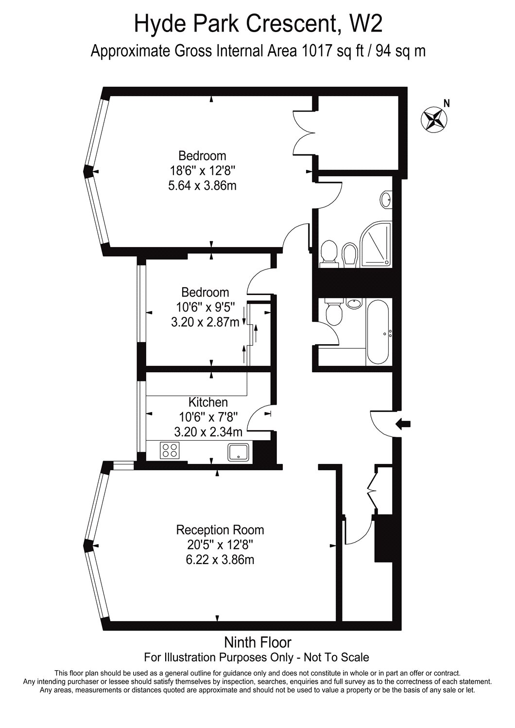 2 Bedrooms Flat to rent in Southacre, Hyde Park Crescent, London W2