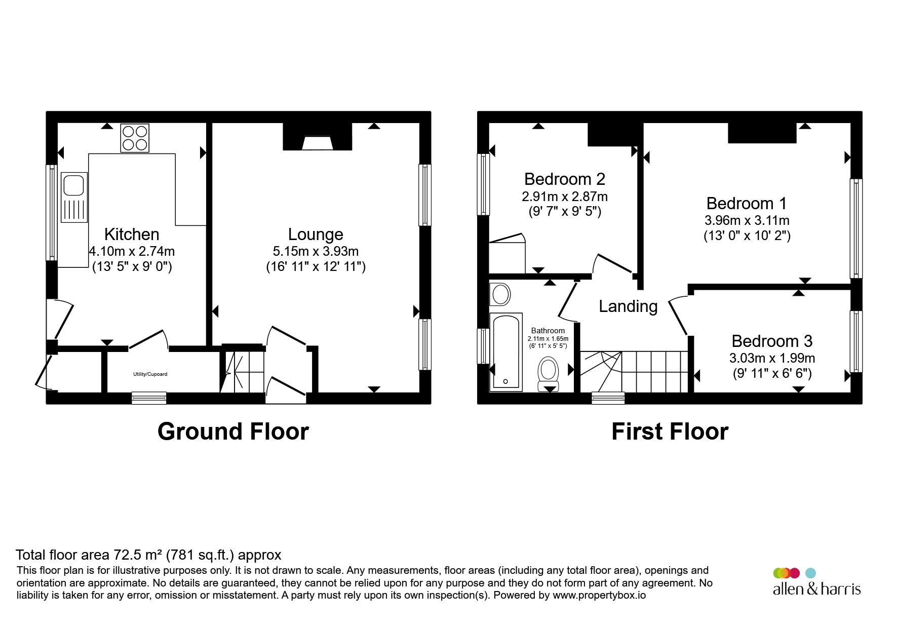 71, Cambria Road, CARDIFF floorplan