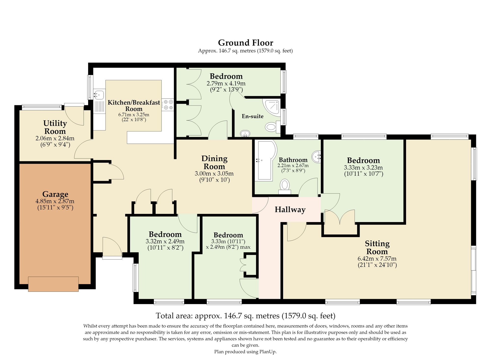 1 Suffield Close, North Walsham floorplan